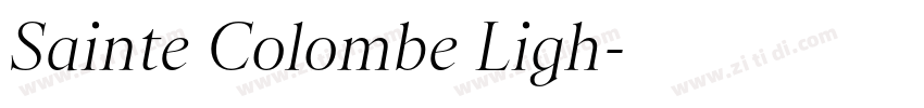 Sainte Colombe Ligh字体转换